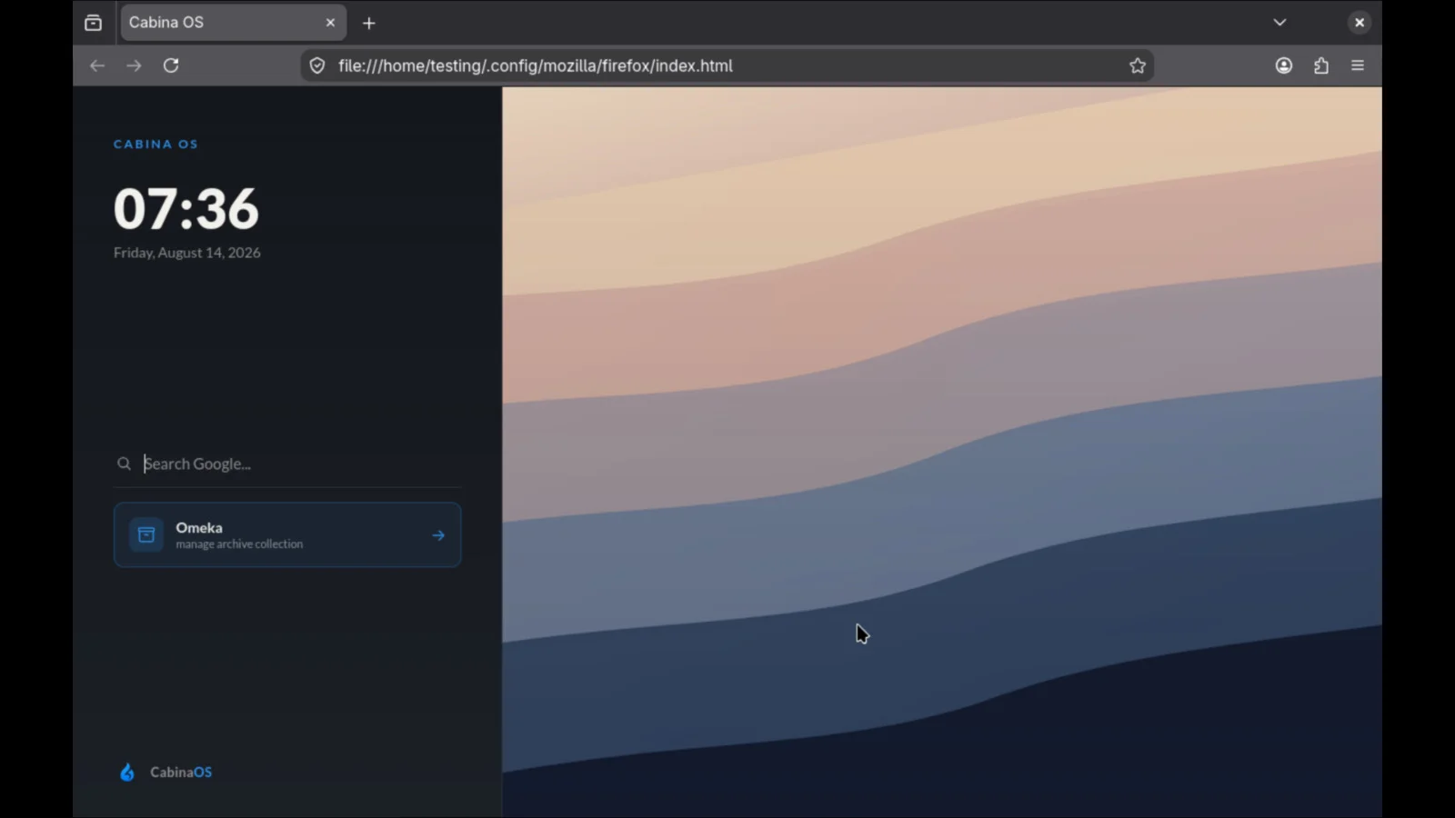 Firefox Start Page