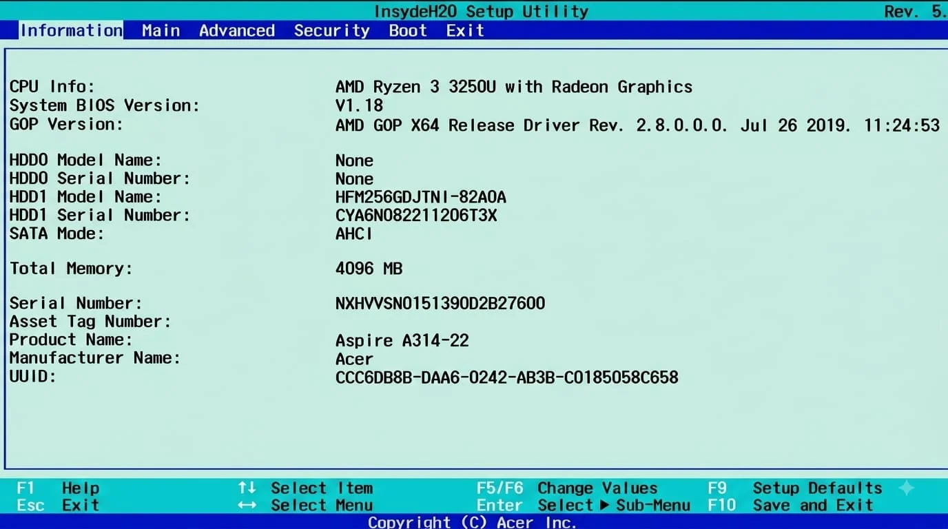 cfdisk partition utility