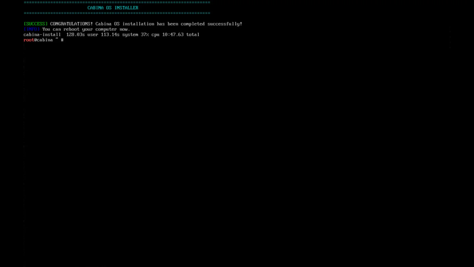 Cabina OS Desktop Environment